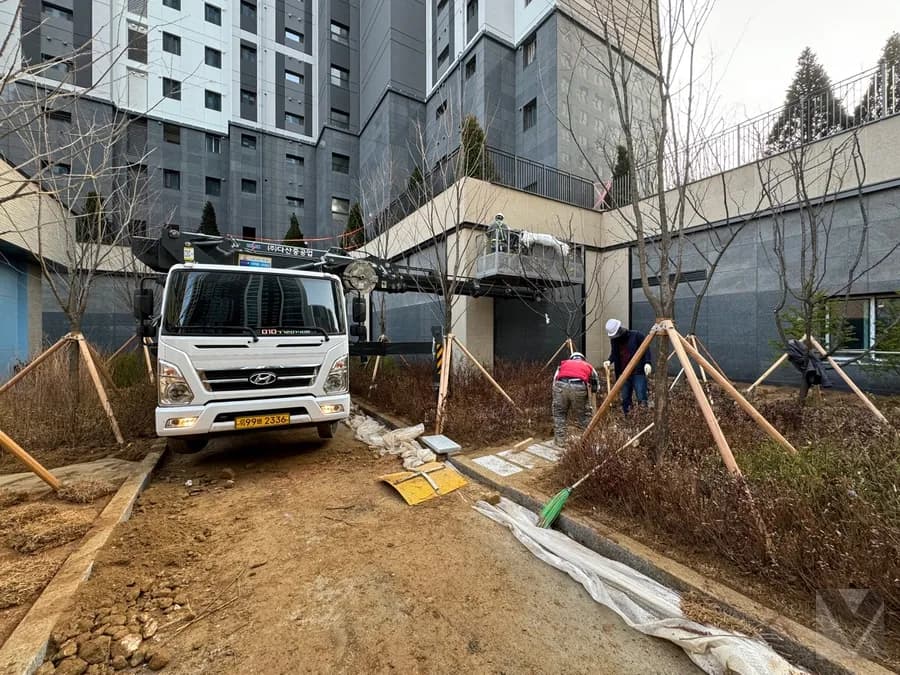 대구 스카이차 고소작업 현장 1