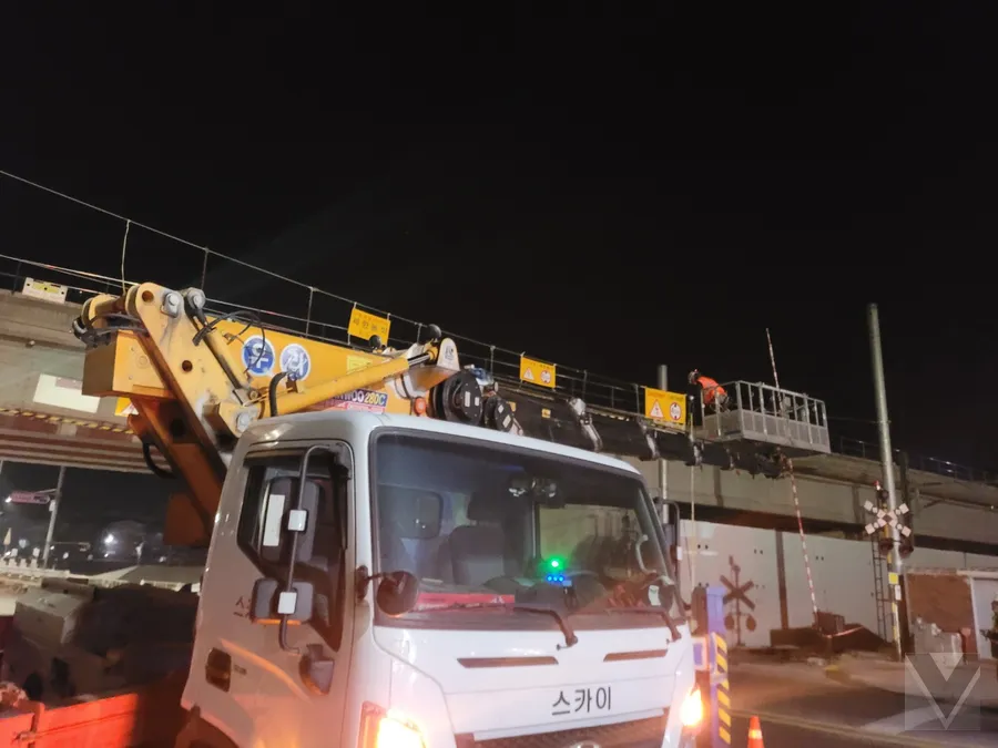충북 음성군 스카이차 고소작업 현장 5