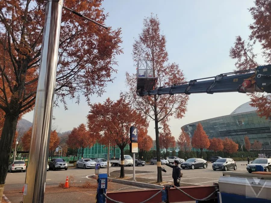서울 용산구 스카이차 고소작업 현장 1