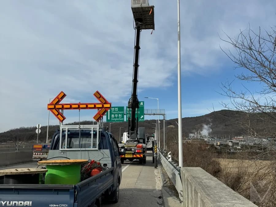 서울 강북구 스카이차 고소작업 현장 4