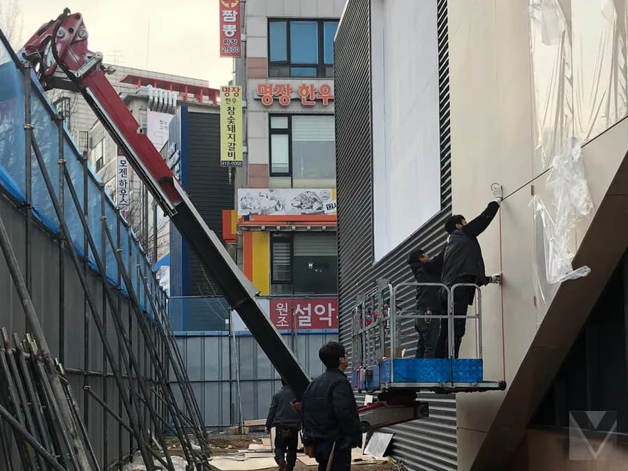 베테랑스카이 스카이차 고소작업 현장 4